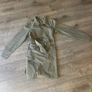 Xs belted shirt dress